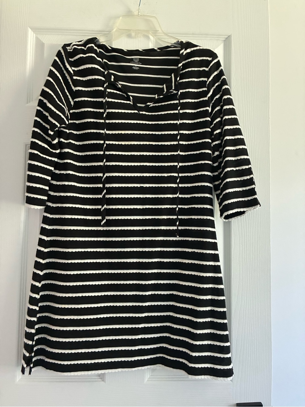 Balance Collection Black and White Striped Swim Coverup